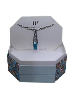 Radiance Is The Point Turquoise Magnesite & Diamond Cubic Zirconia Necklace